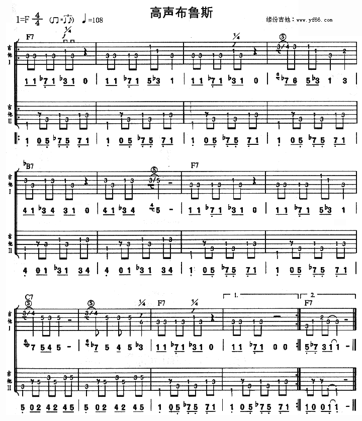 高声布鲁斯-虫虫吉他:www.ccguitar.cn