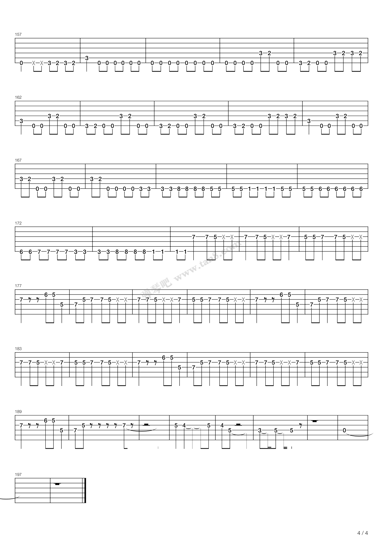 《电影 环太平洋主题曲(pacific rim,ramin djawadi(六线谱 吉他谱