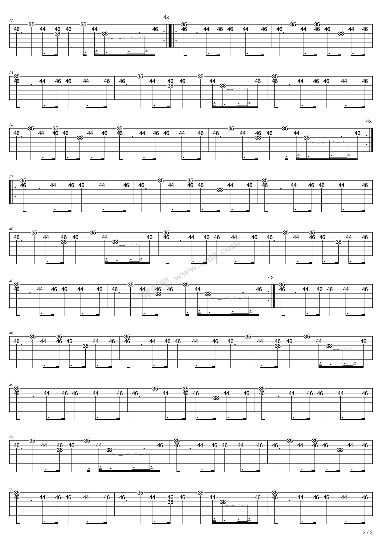 《stangt pga semester》,lifelover(六线谱 吉他谱吉他谱 第6页