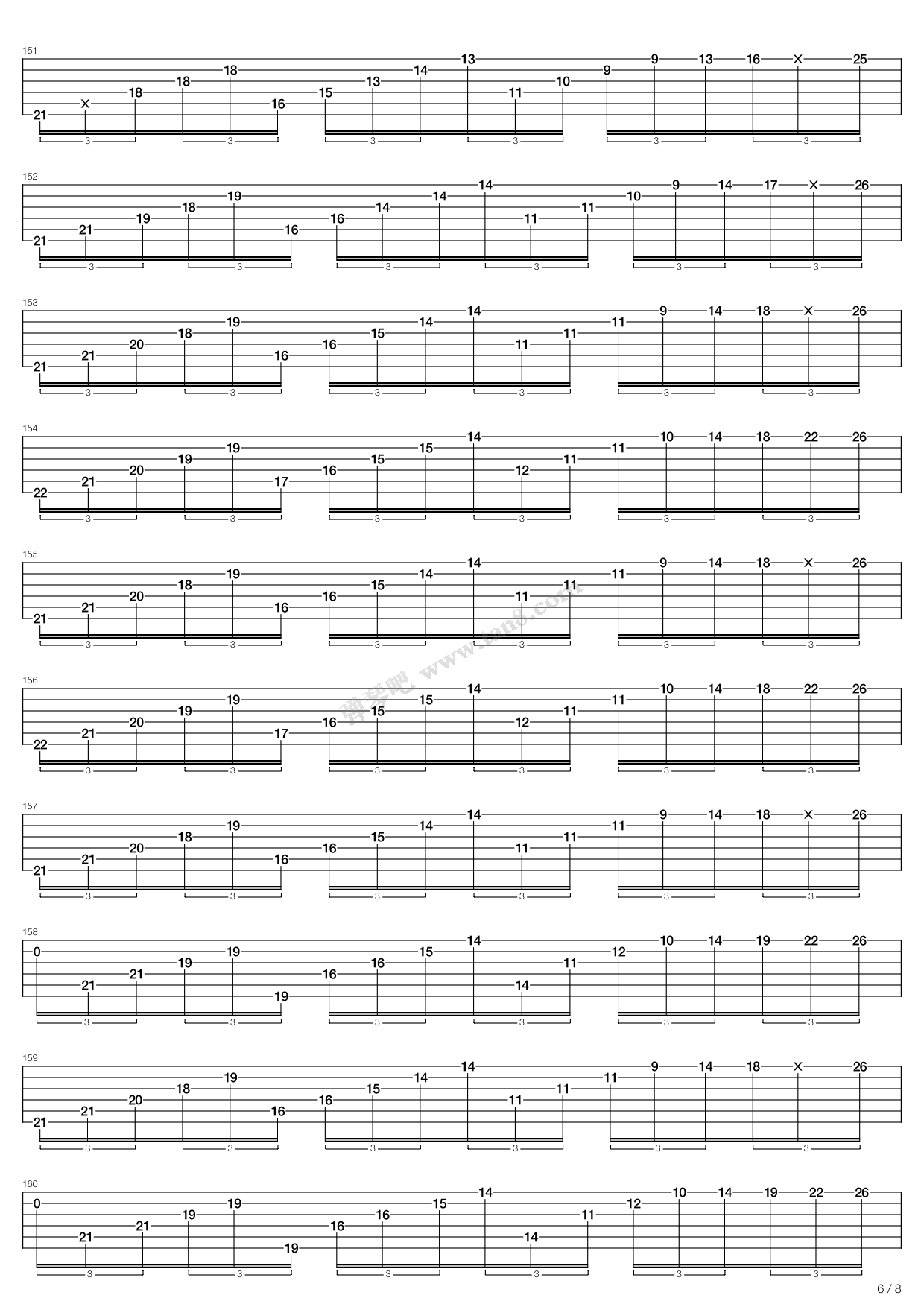 《take a bow,muse(六线谱 吉他谱吉他谱 第17页