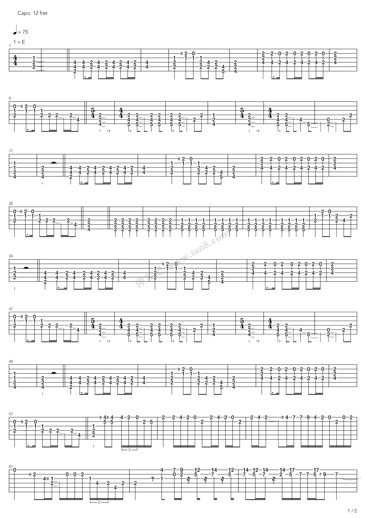 《dont let me down》,the beatles(六线谱 吉他谱吉他谱 第2页