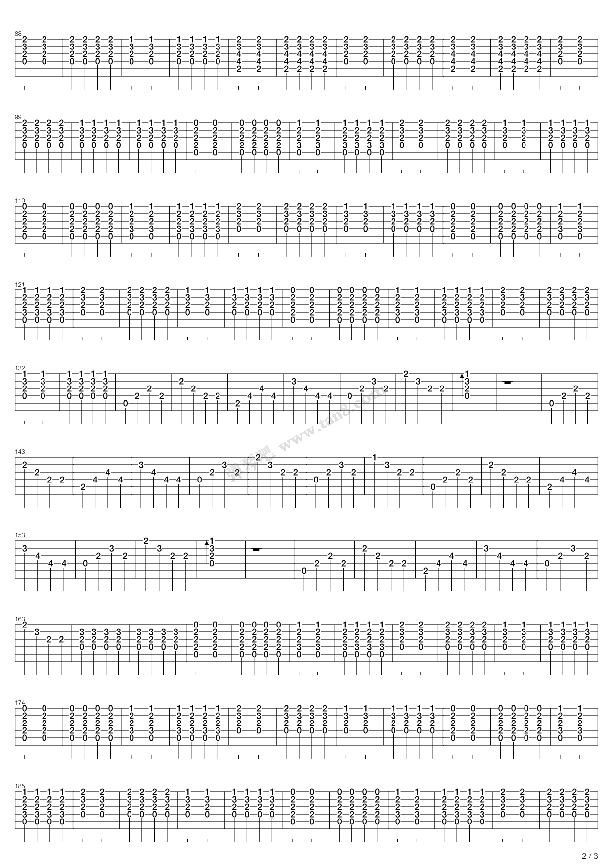 《tnt》,metallica(六线谱 吉他谱吉他谱 第2页