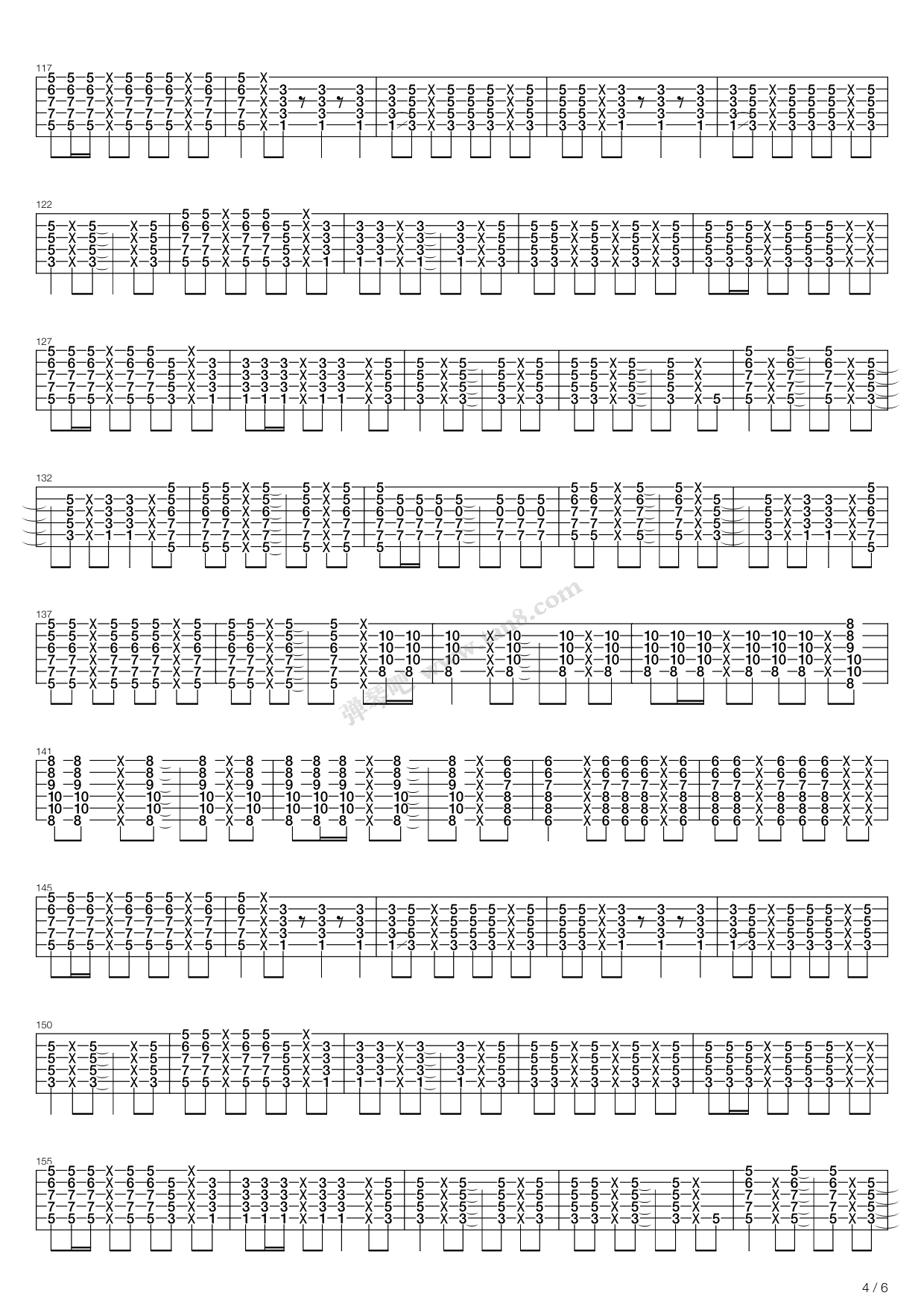 吉他入门曲谱卡农_卡农吉他入门吉他谱(3)